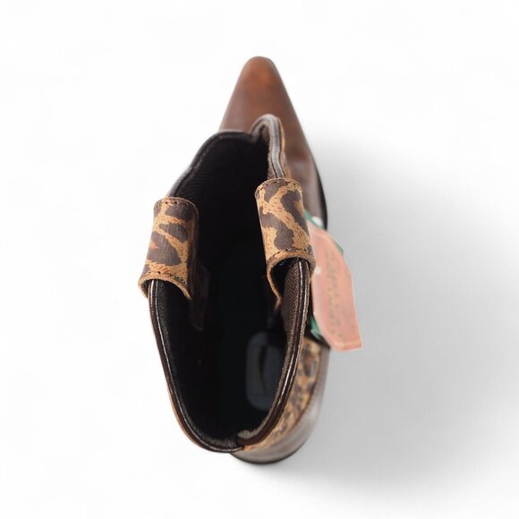 Smoky Mountain Hailey Snip Toe Women's 6M Western Cowboy Boots Leopard Print - Picture 9 of 11